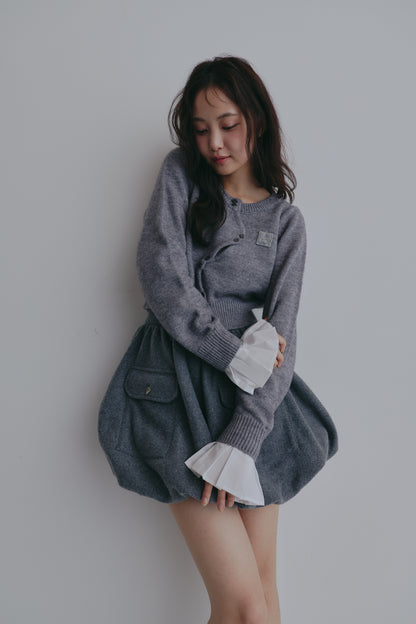 basic wave cardigan