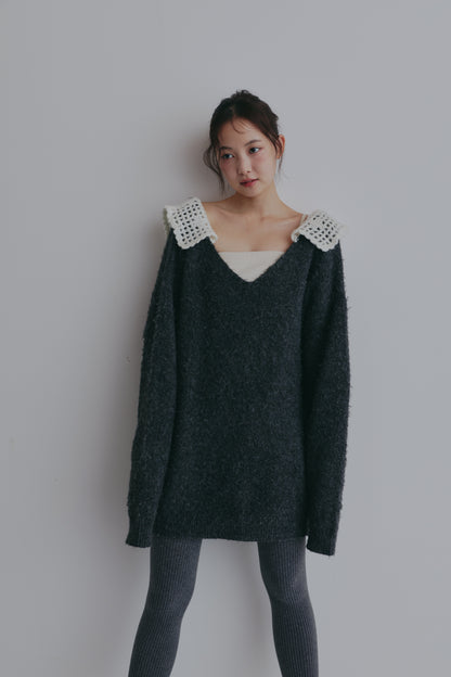 lace sailor knit