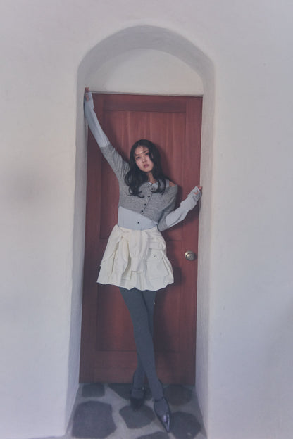 bicolor 2way knit