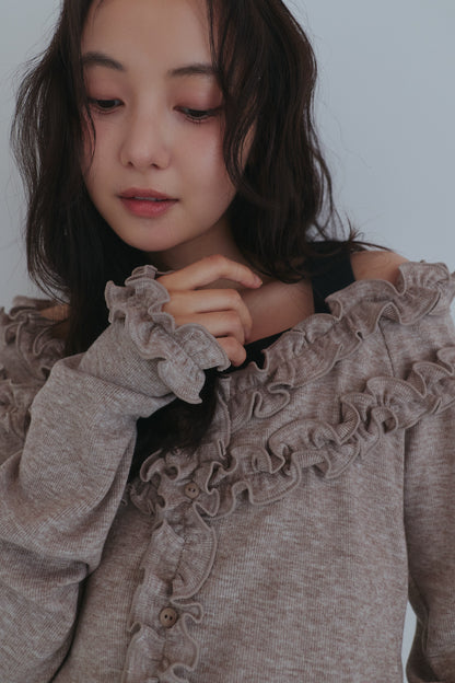 bicolor layered rib knit