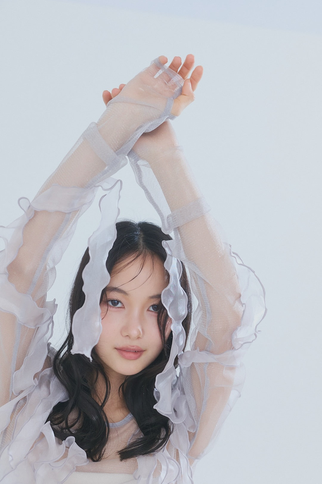 random ribbon sheer tops