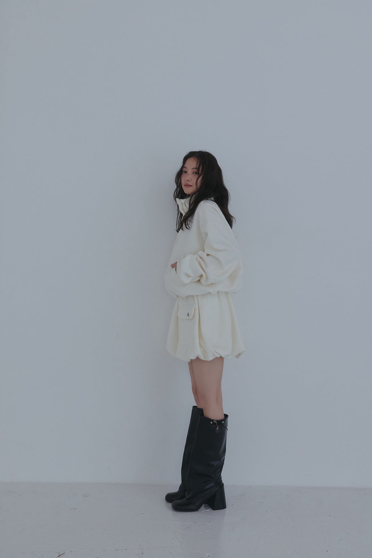 fleece balloon skirt