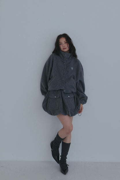 fleece balloon skirt