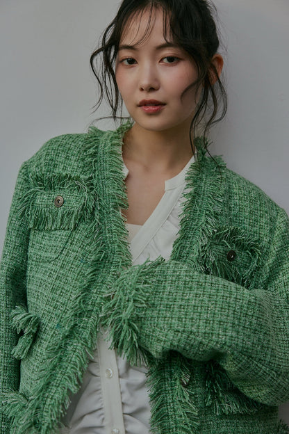 glitter tweed jacket