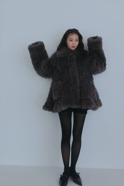 two face fur coat