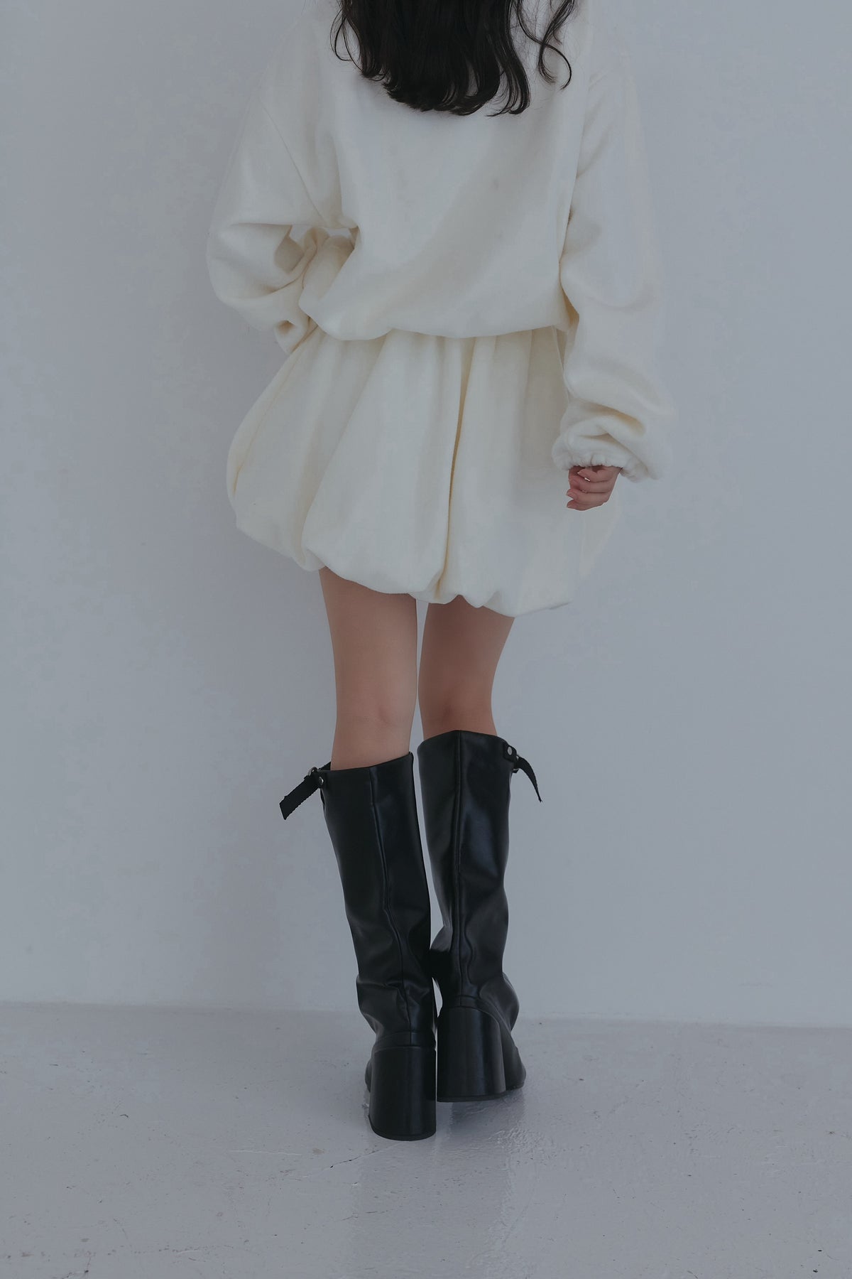 fleece balloon skirt