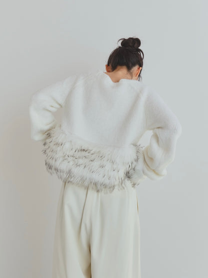 panel design fur knit