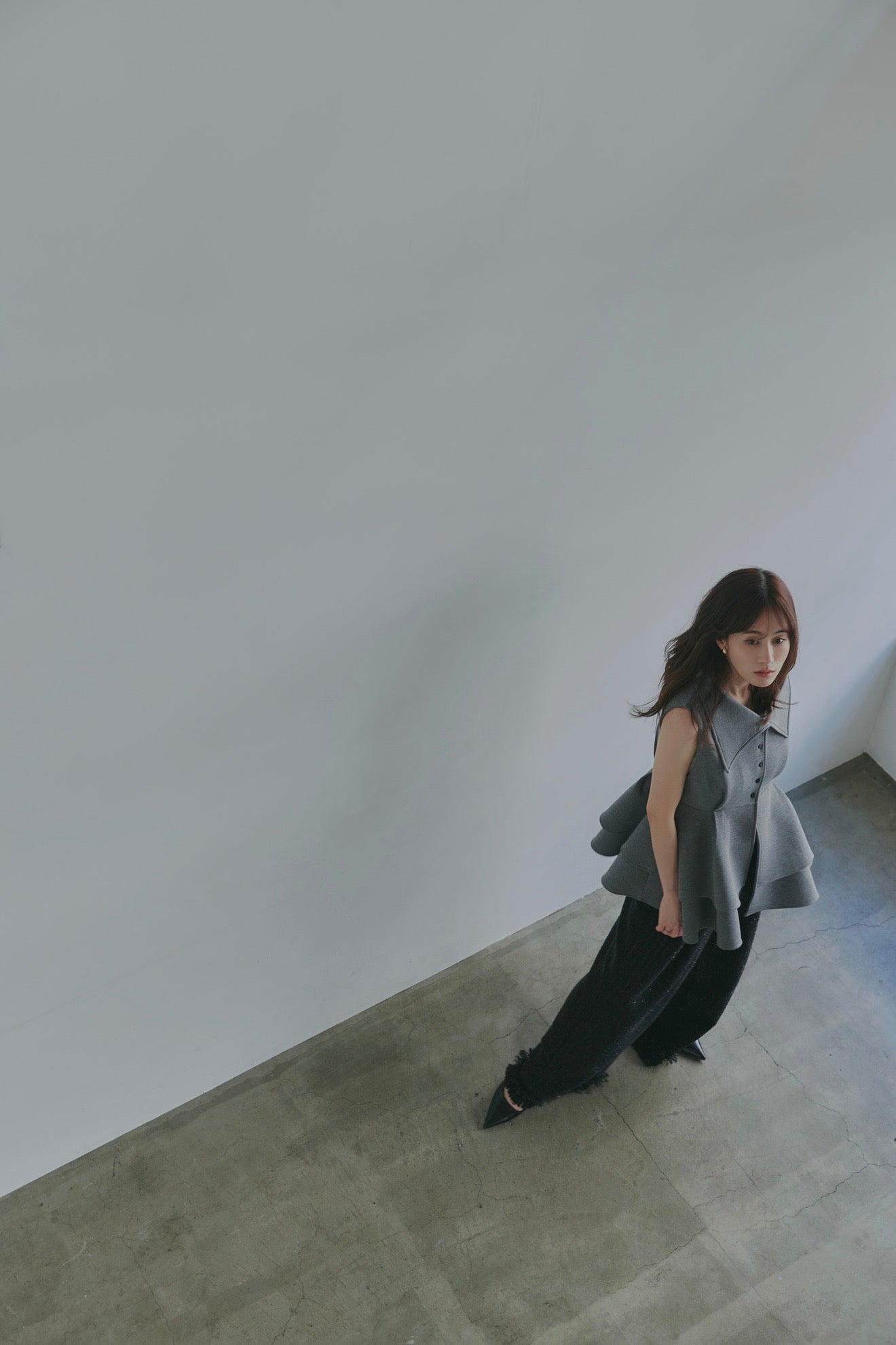 collar design peplum tops