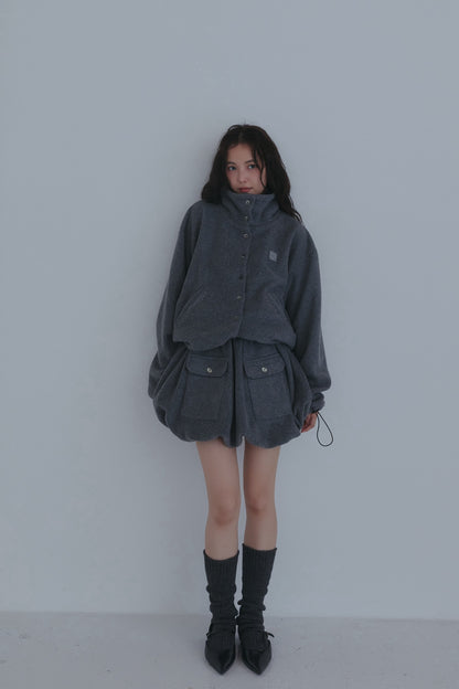 fleece balloon skirt