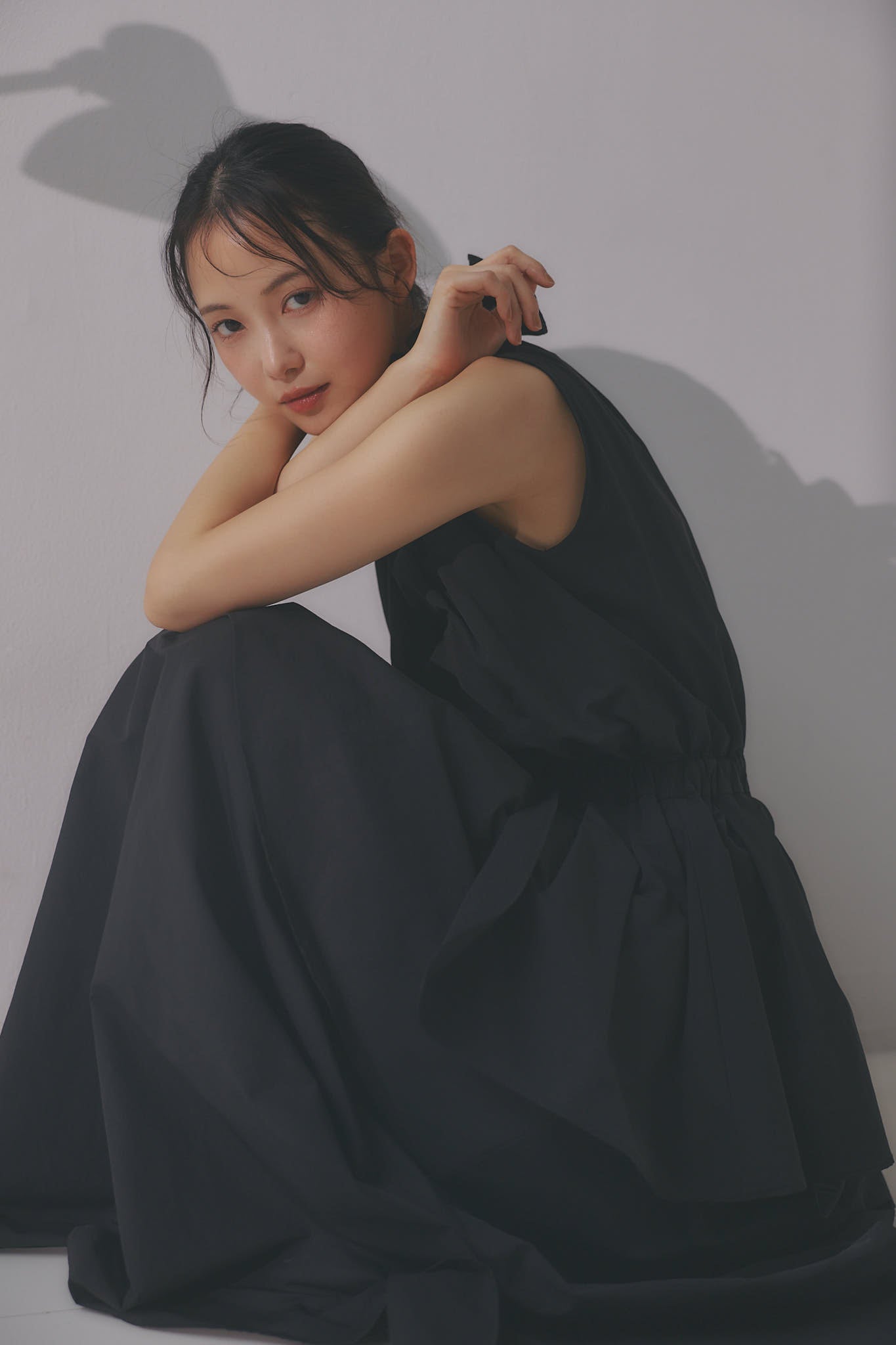 ワンピース Andequal ''frill neck peplum one-piece,, frill neck peplum one-piece – andequal