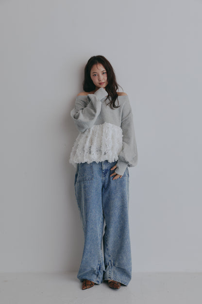 docking peplum sweat