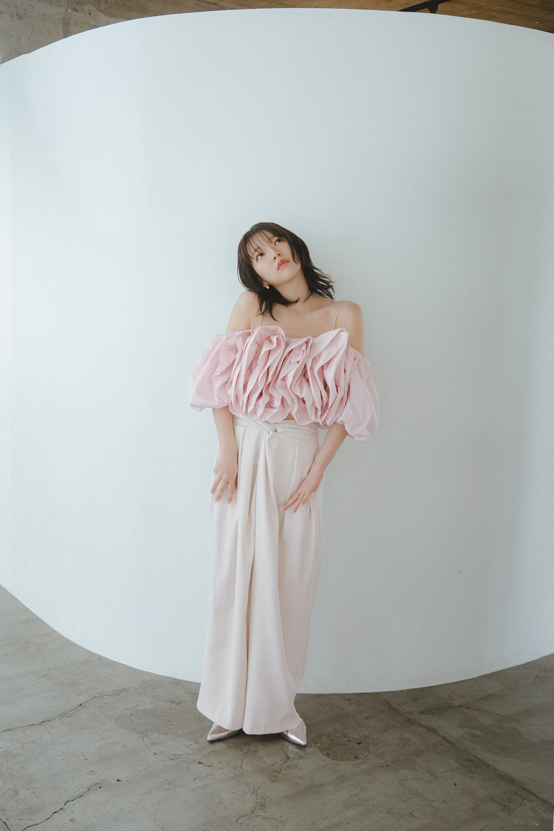 トップス andequal volume off shoulder blouse volume off shoulder blouse – andequal