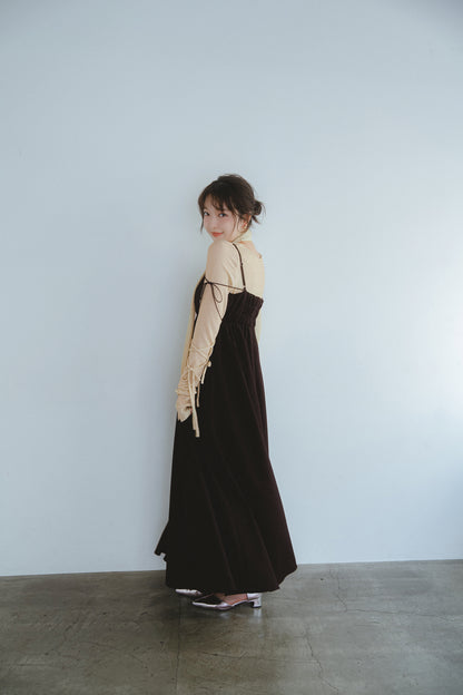gather volume cami one-piece
