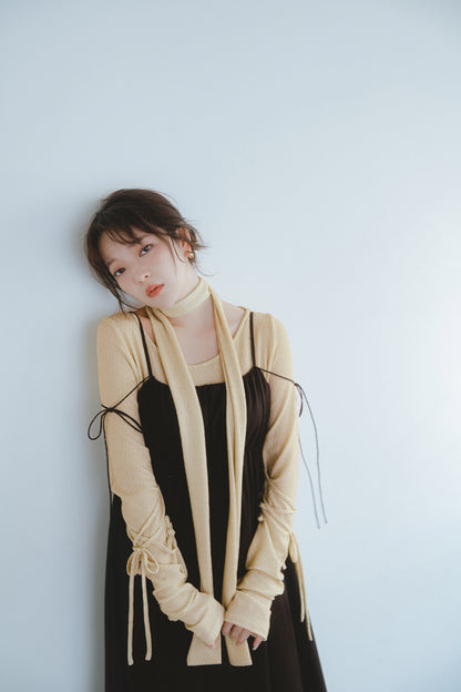 ribbon sleeve tops