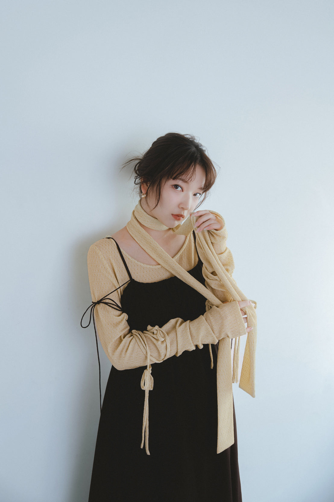 ribbon sleeve tops