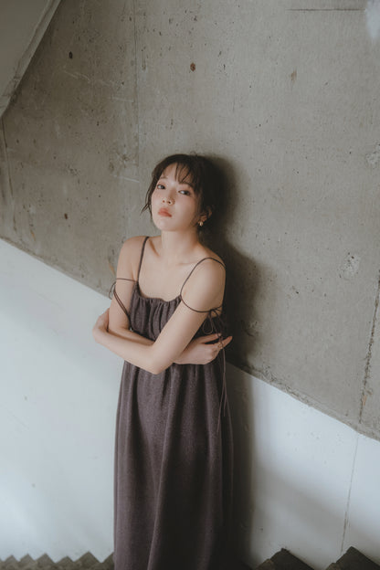 gather volume cami one-piece