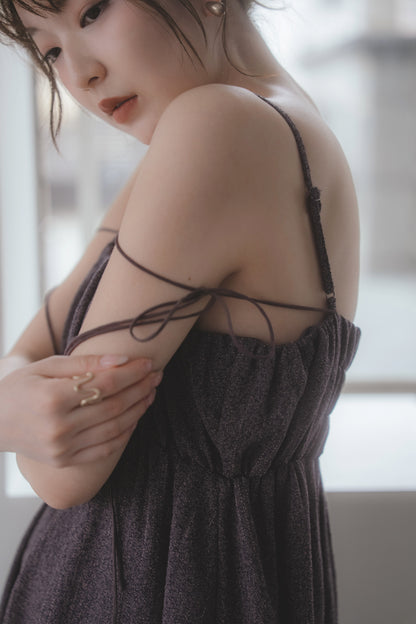 gather volume cami one-piece