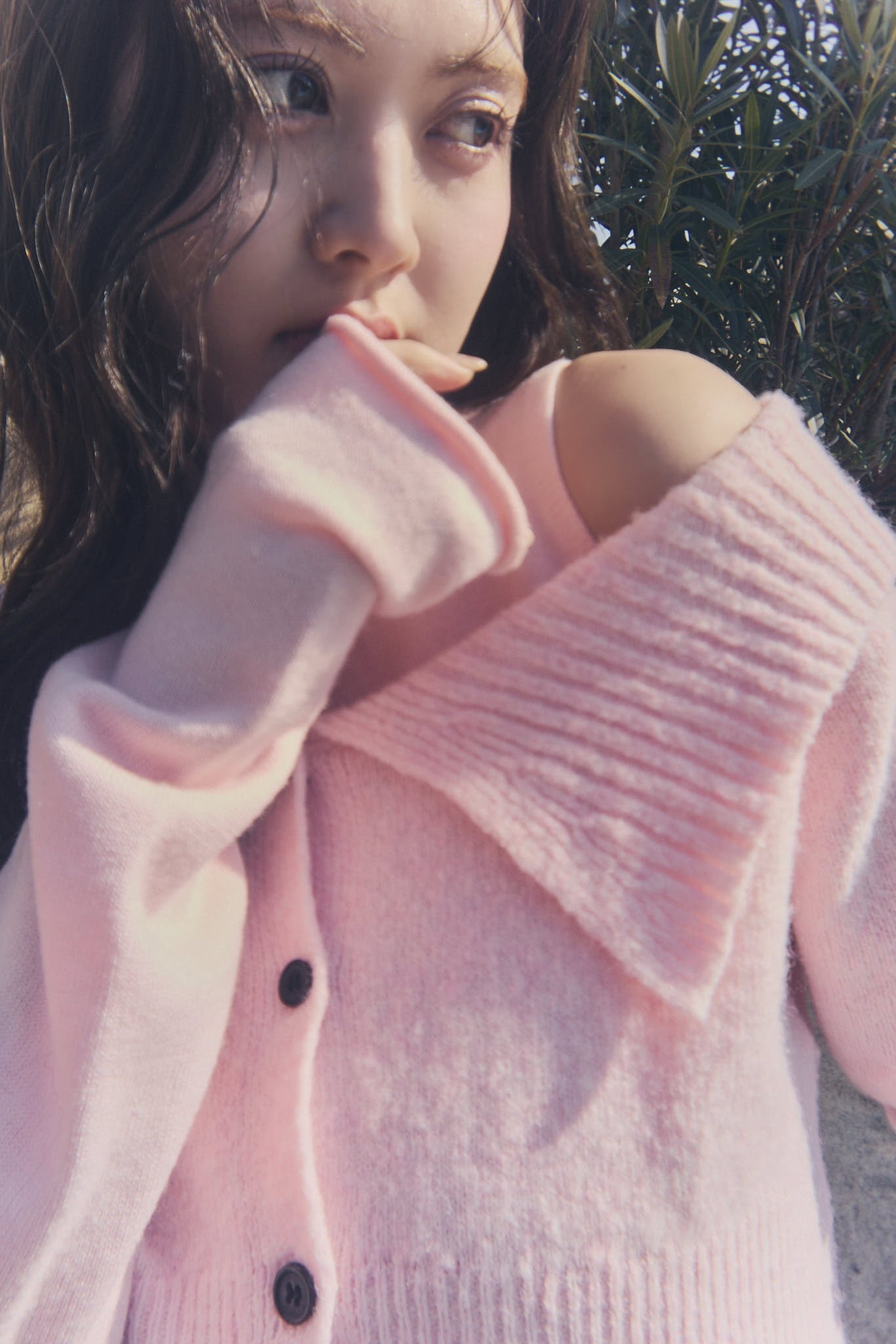 bicolor 2way knit