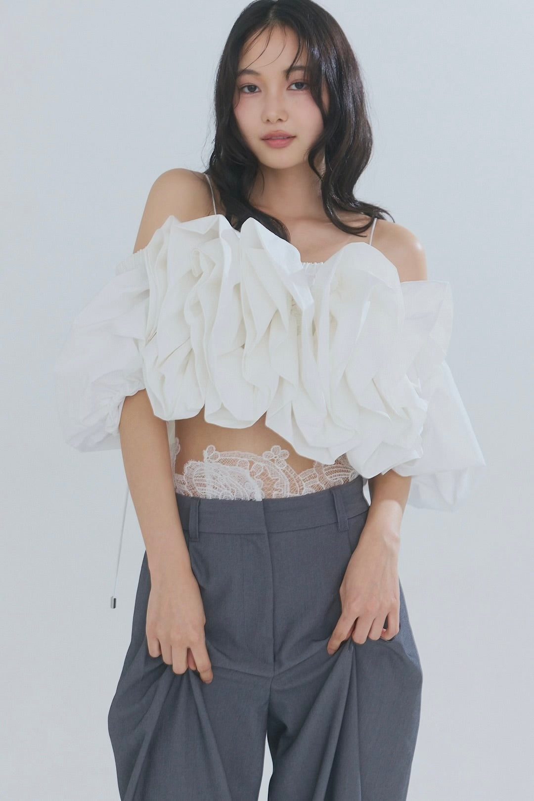 lace docking pants［3月下旬から4月上旬お届け］