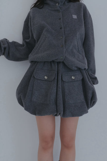 fleece balloon skirt