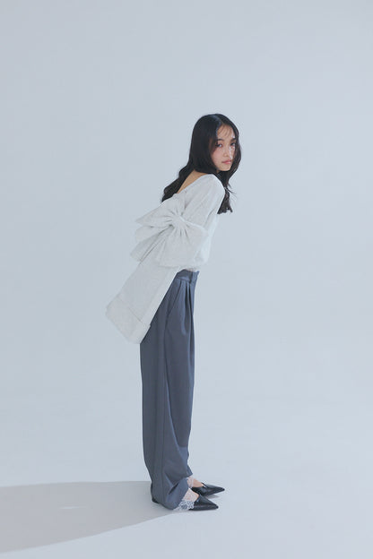 back open ribbon sweat