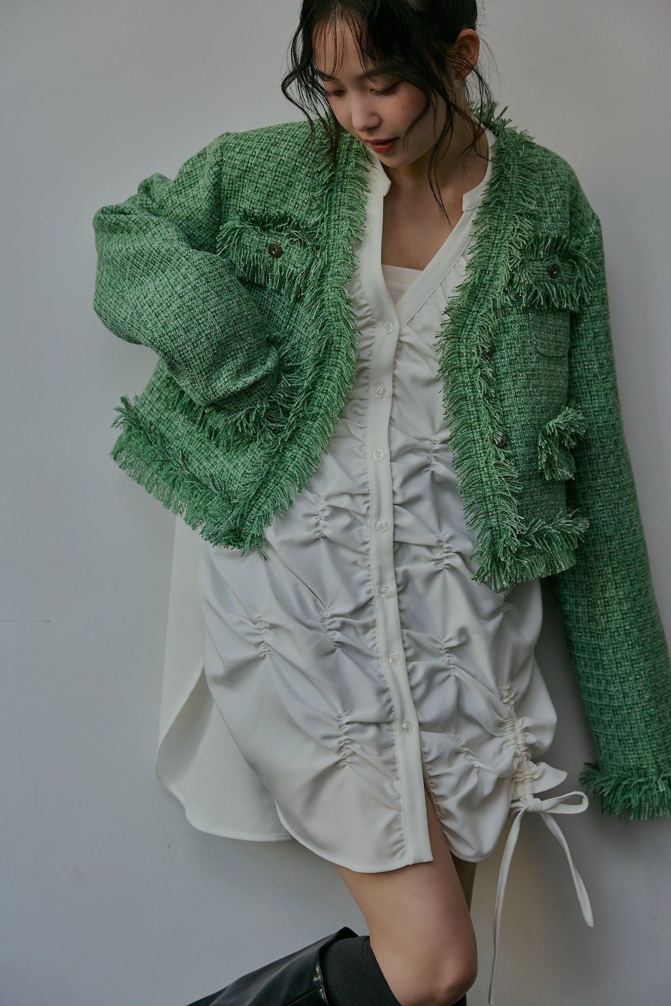 ジャケット・アウター glitter tweed jacket andequal glitter tweed jacket – andequal