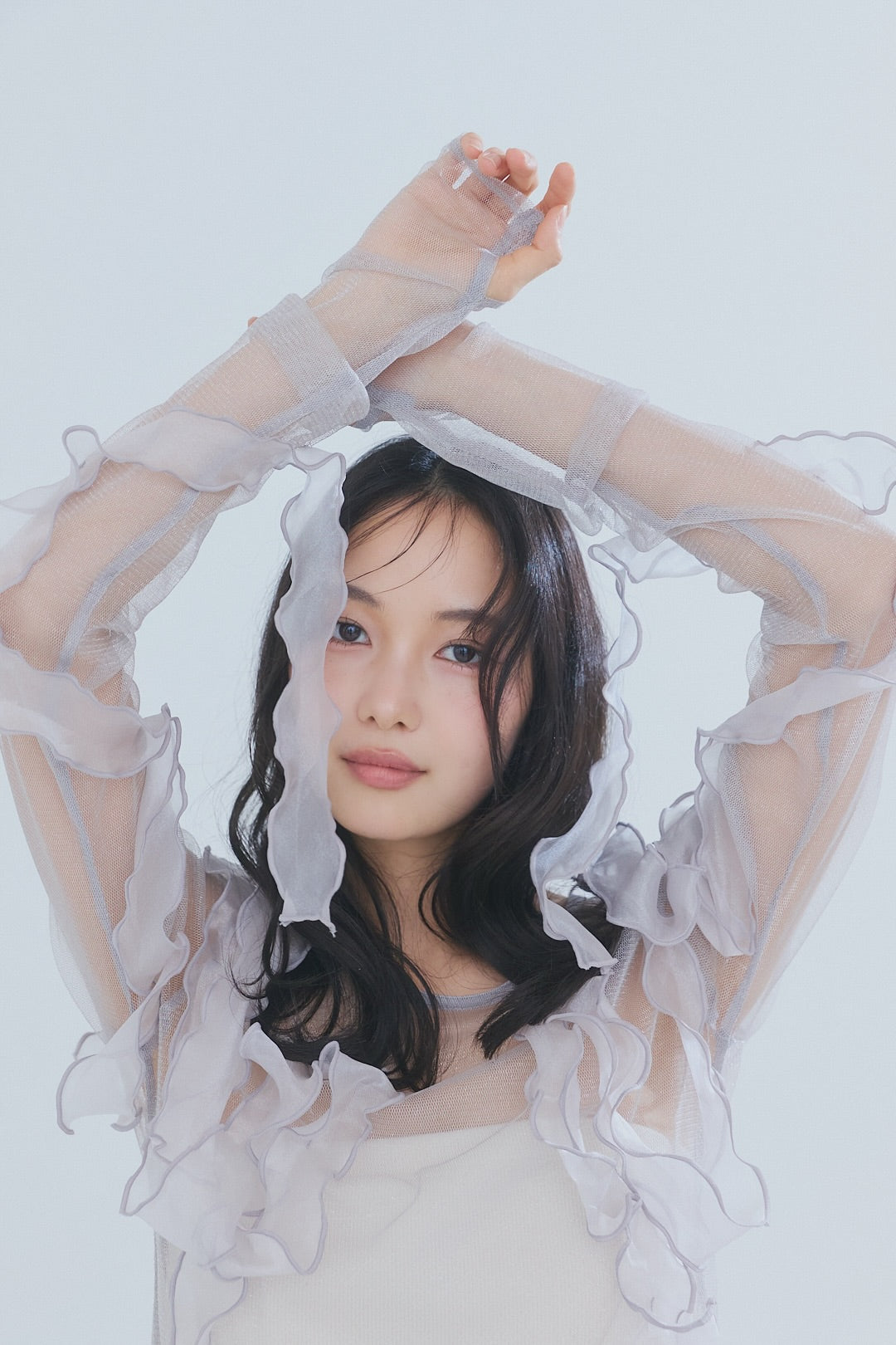 random ribbon sheer tops
