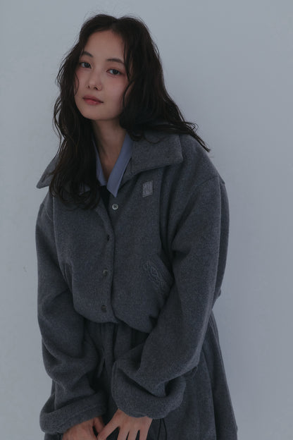 lace pocket fleece jacket