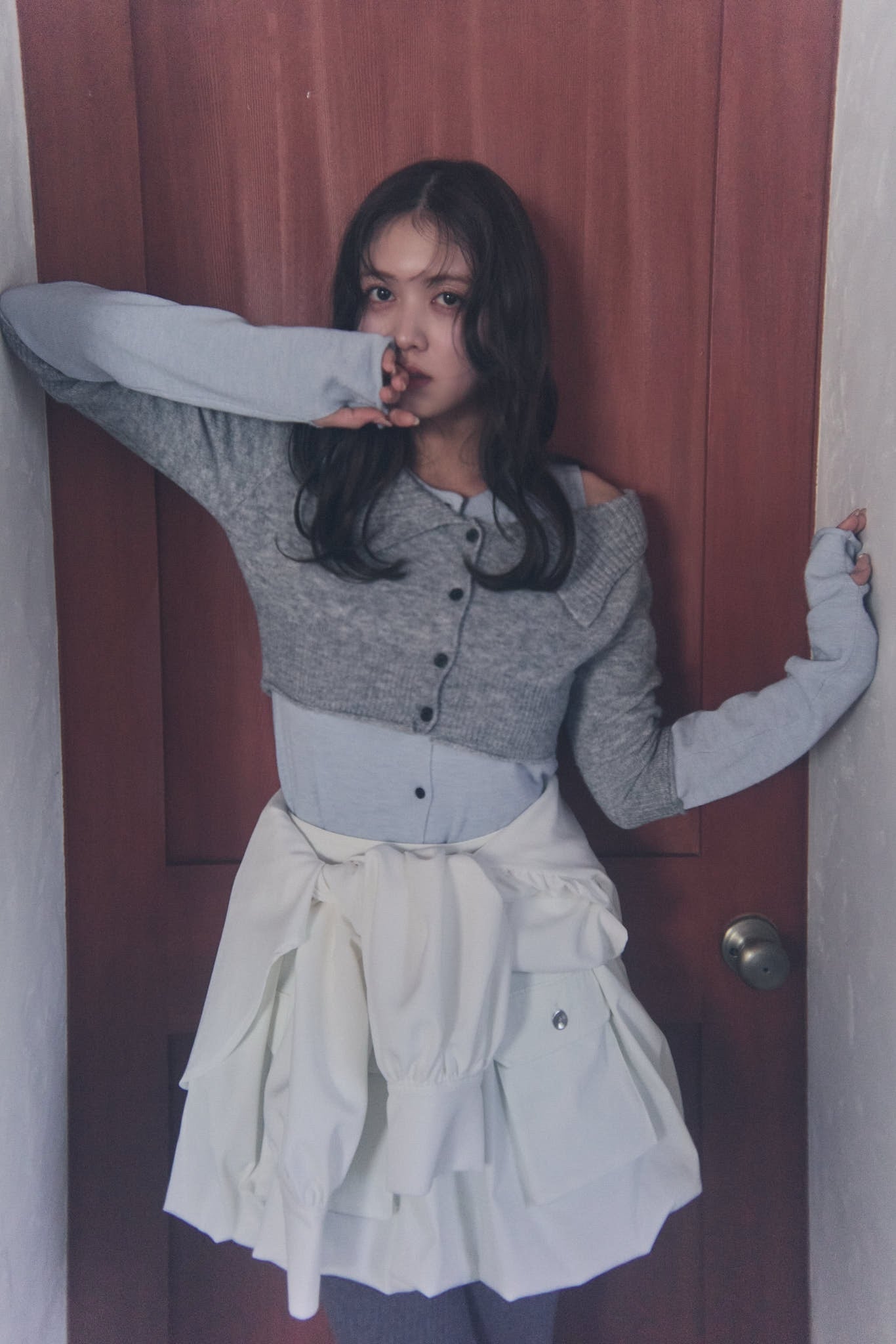 bicolor 2way knit