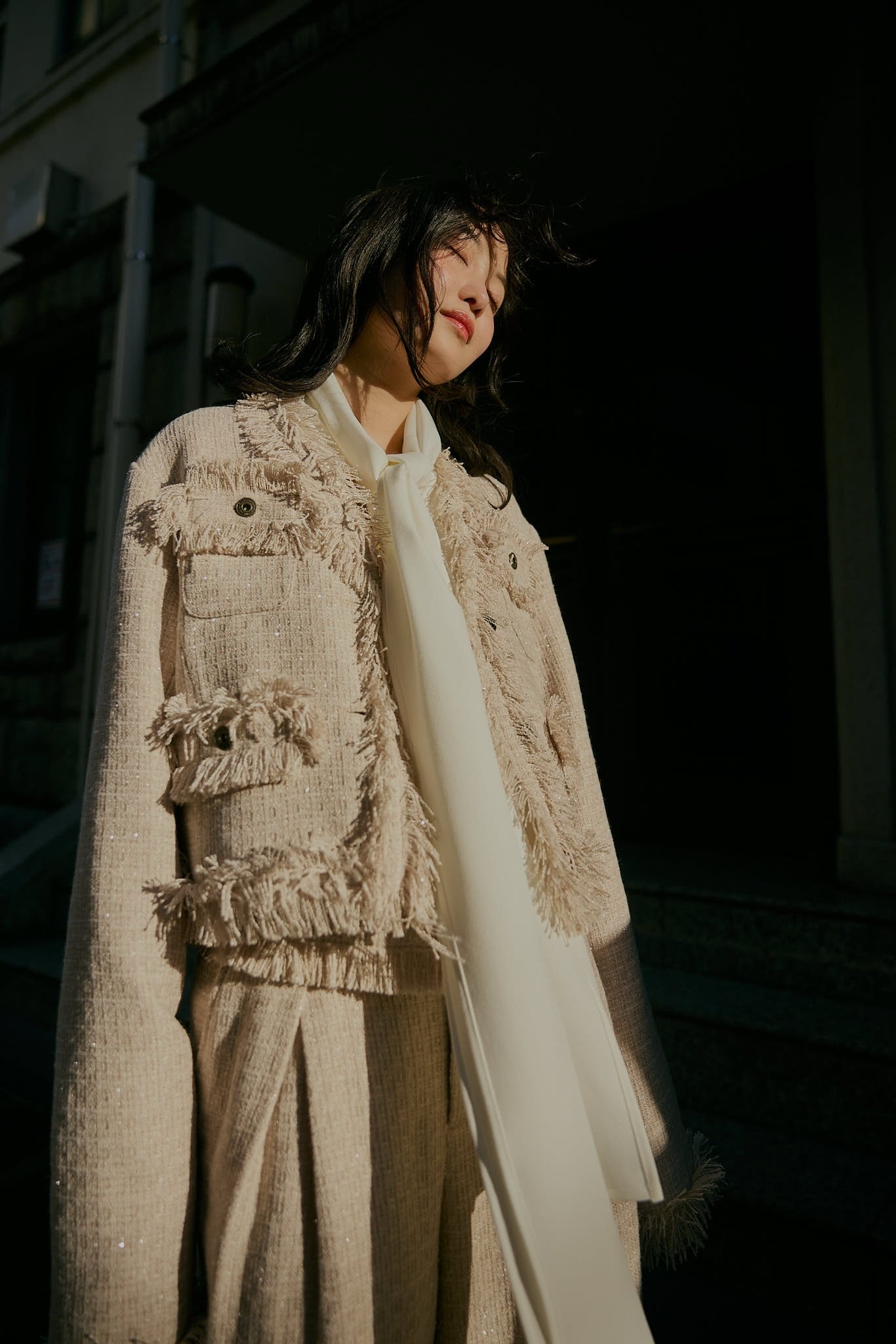 glitter tweed jacket
