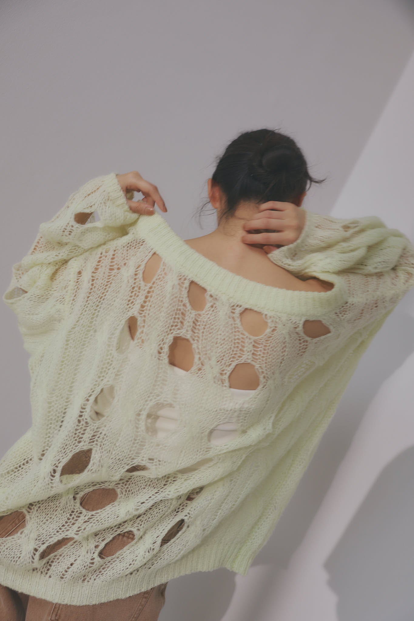 cloudy sheer knit – andequal