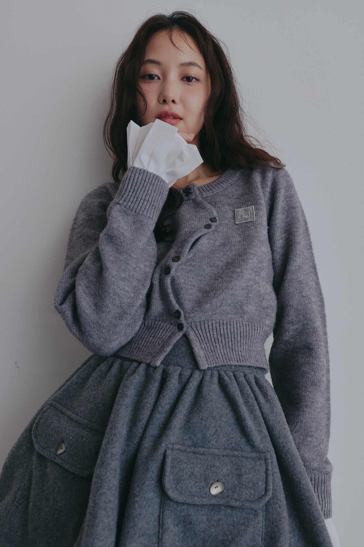 basic wave cardigan