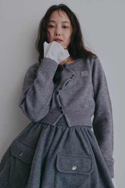 basic wave cardigan