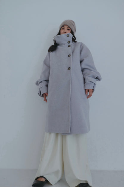 wrap collar medium coat