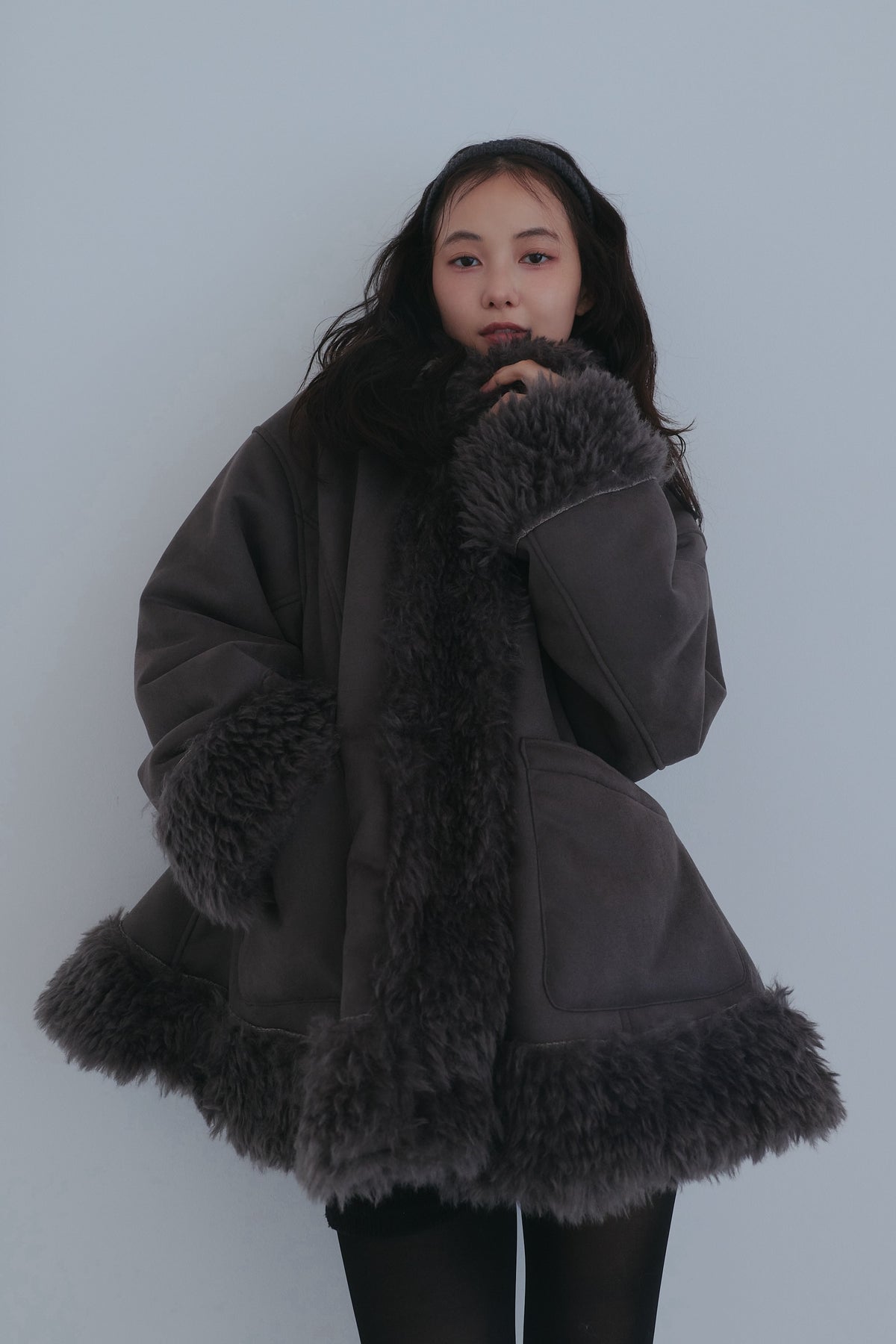 two face fur coat