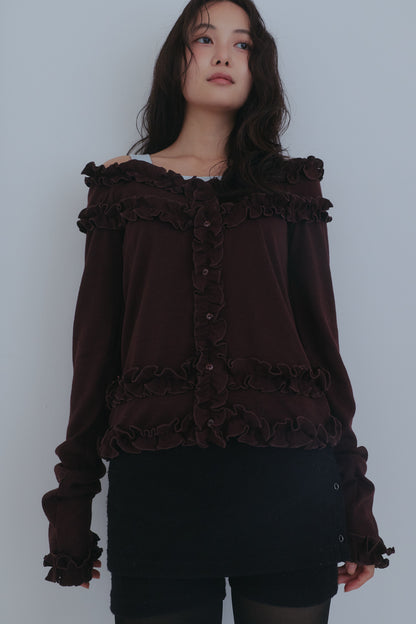 bicolor layered rib knit