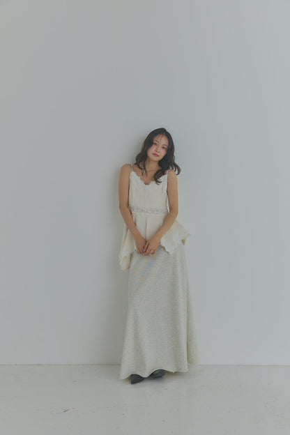 asymmetry lace camisole［6月下旬お届け］