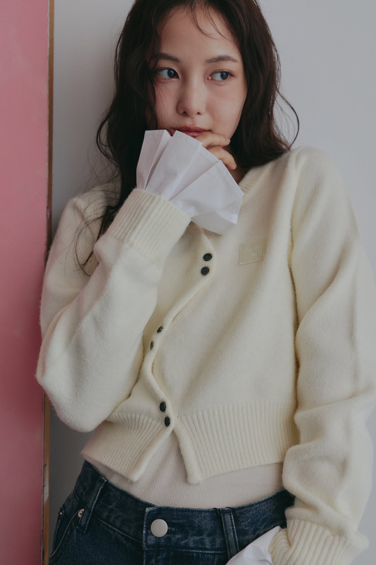 basic wave cardigan