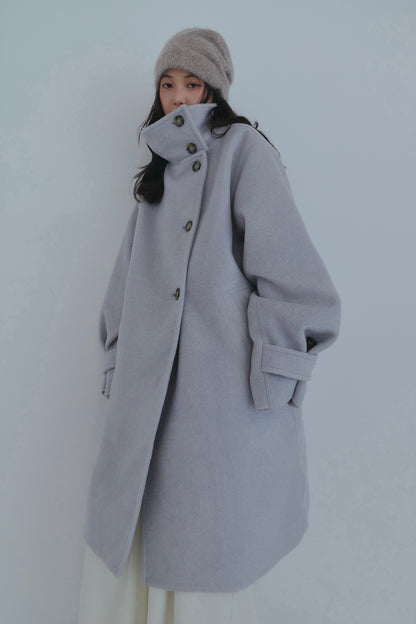 wrap collar medium coat