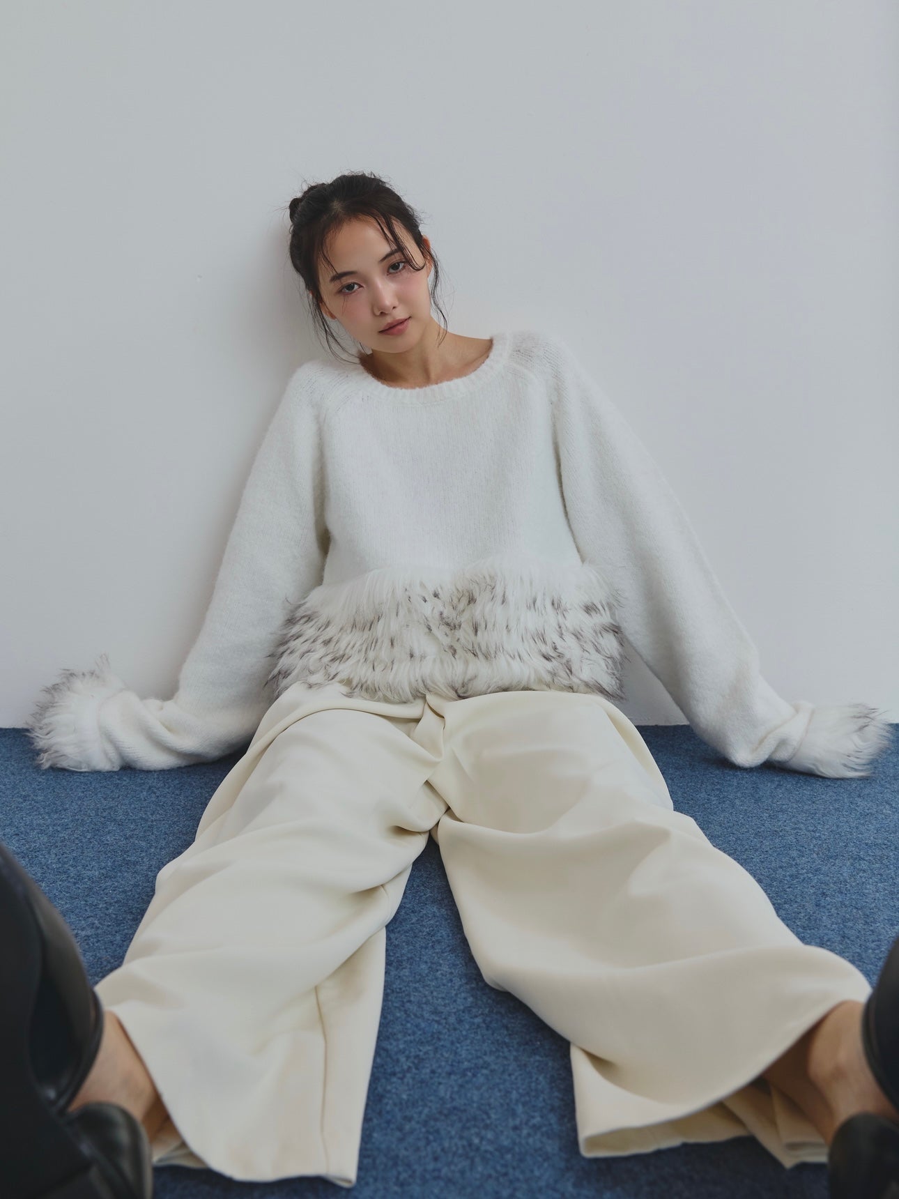 Andequal panel design fur knit｜panel design fur knit – andequal