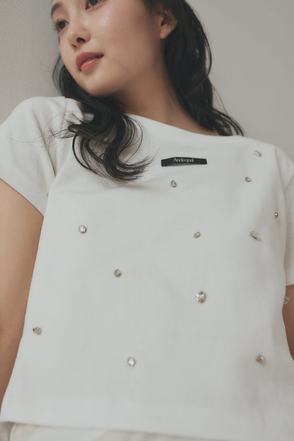 back open bijou mini tee