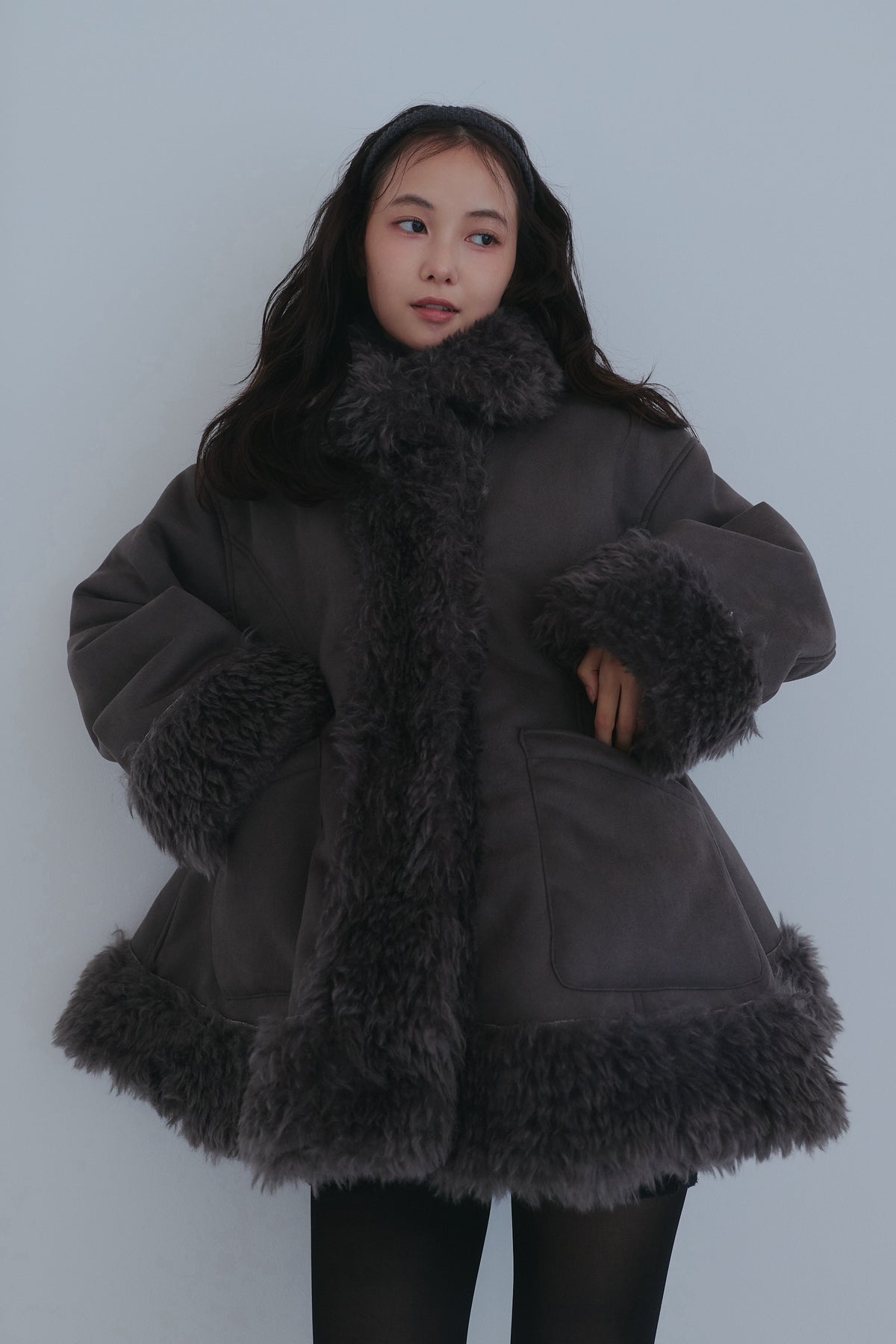 two face fur coat