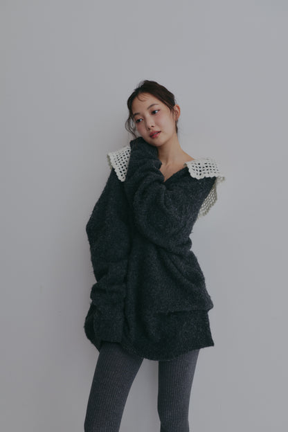 lace sailor knit