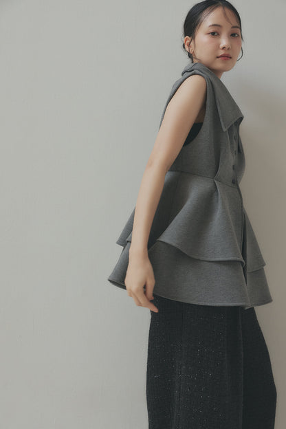 collar design peplum tops