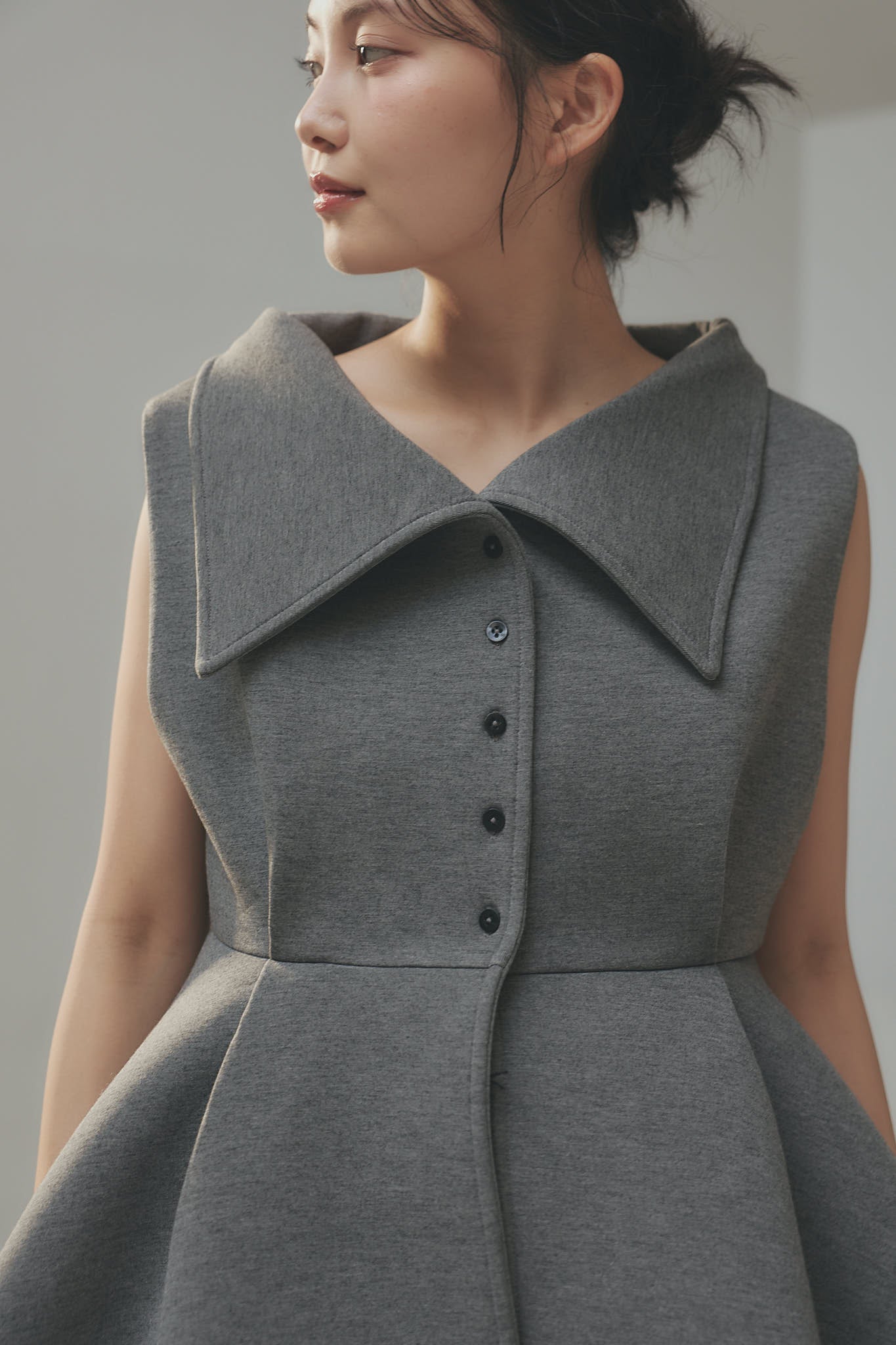 collar design peplum tops