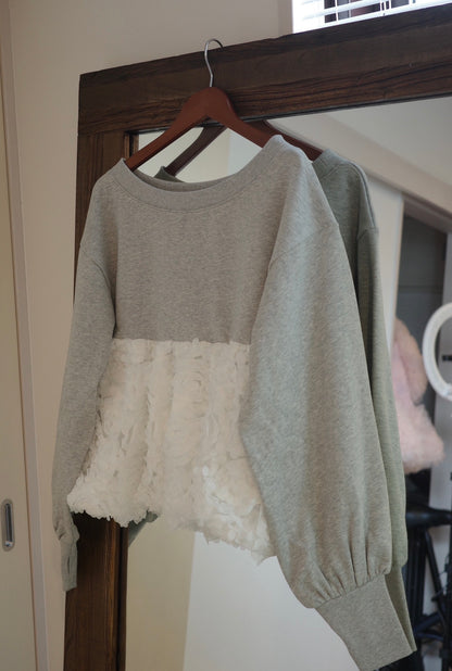 docking peplum sweat［9月上旬お届け］