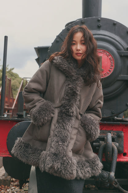 two face fur coat［11月上旬お届け］