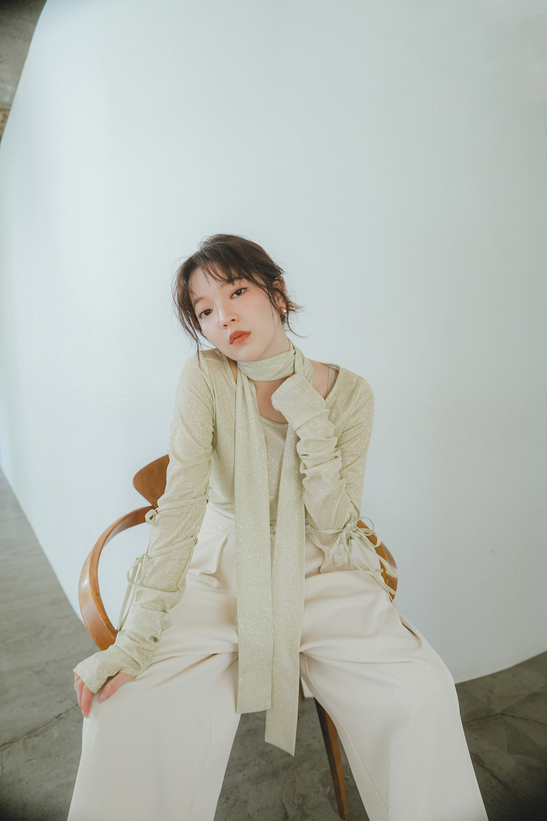ribbon sleeve tops