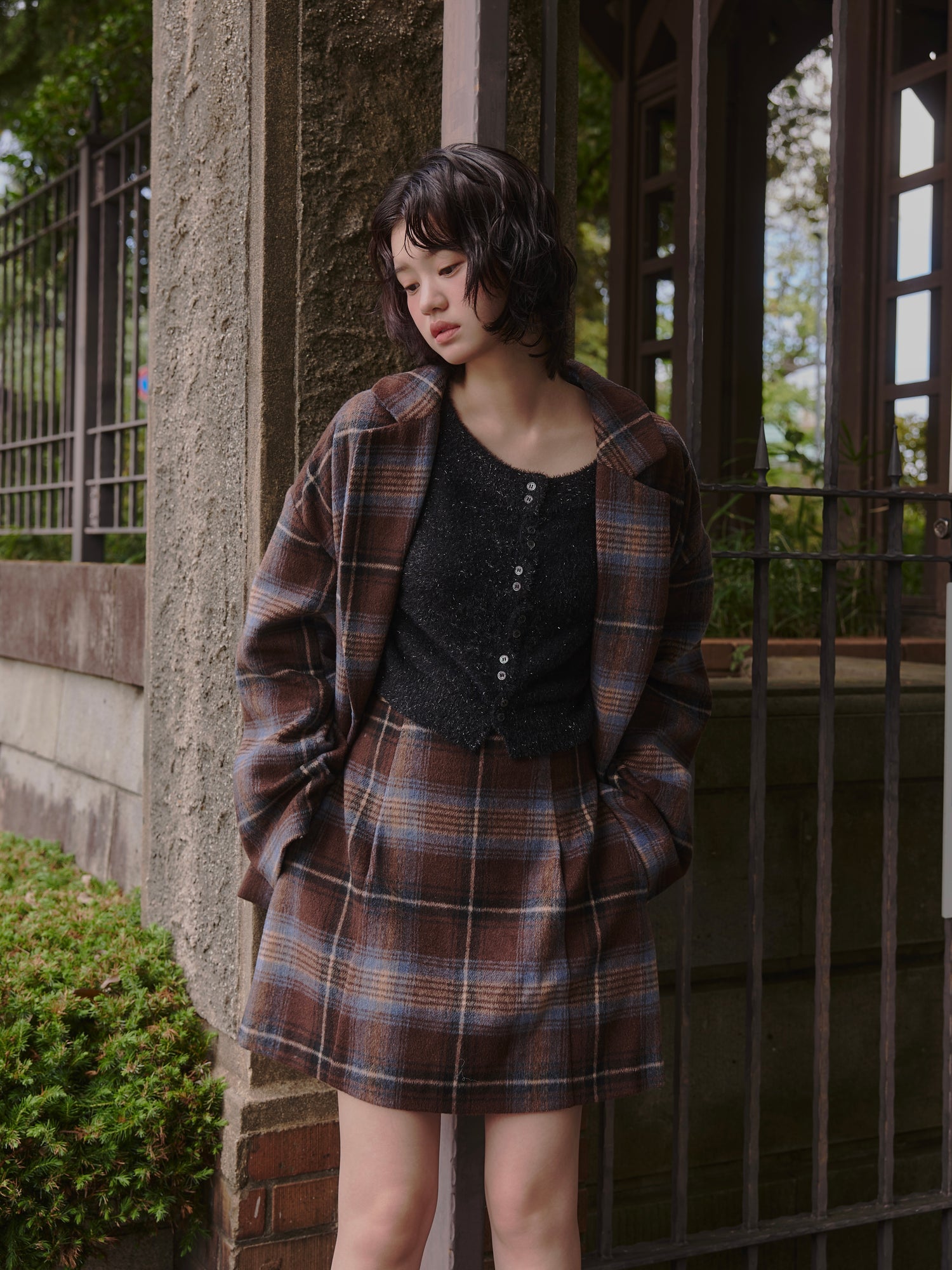 checked over jacket